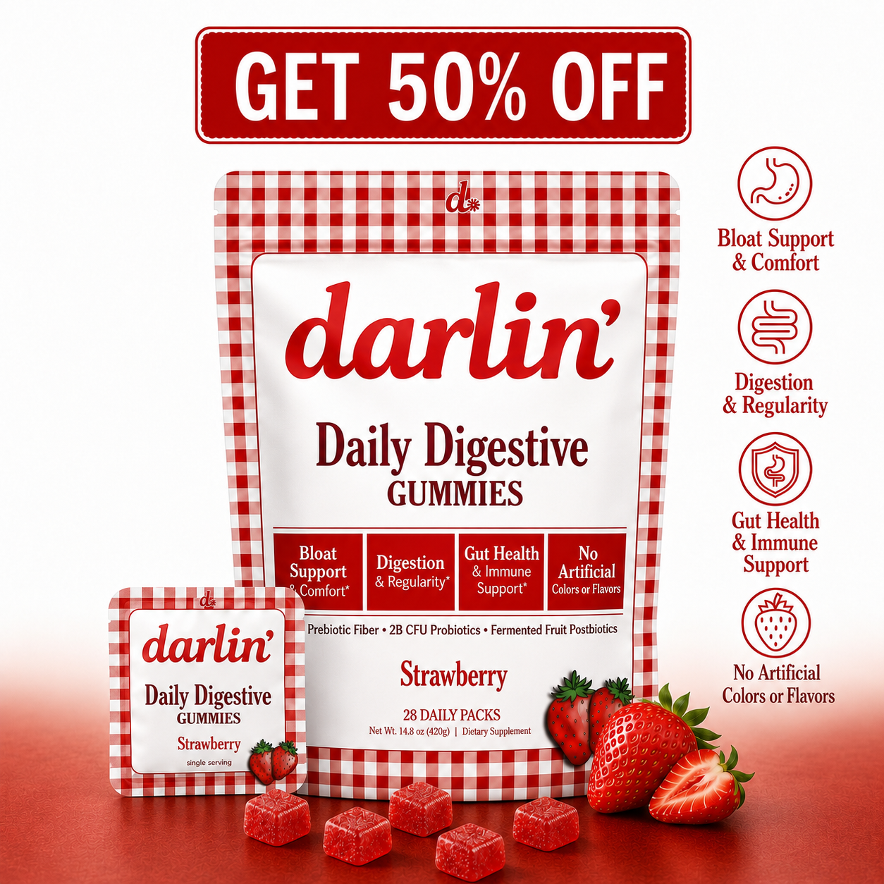 Darlin' Daily Digestive Gummies